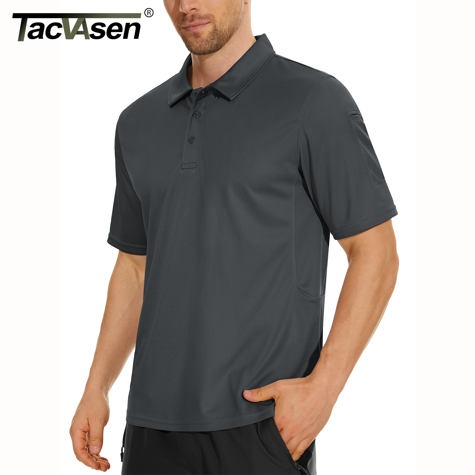 Polo Shirt Pique - TACVASEN Kaos Polo Fashion Warna-warni Musim