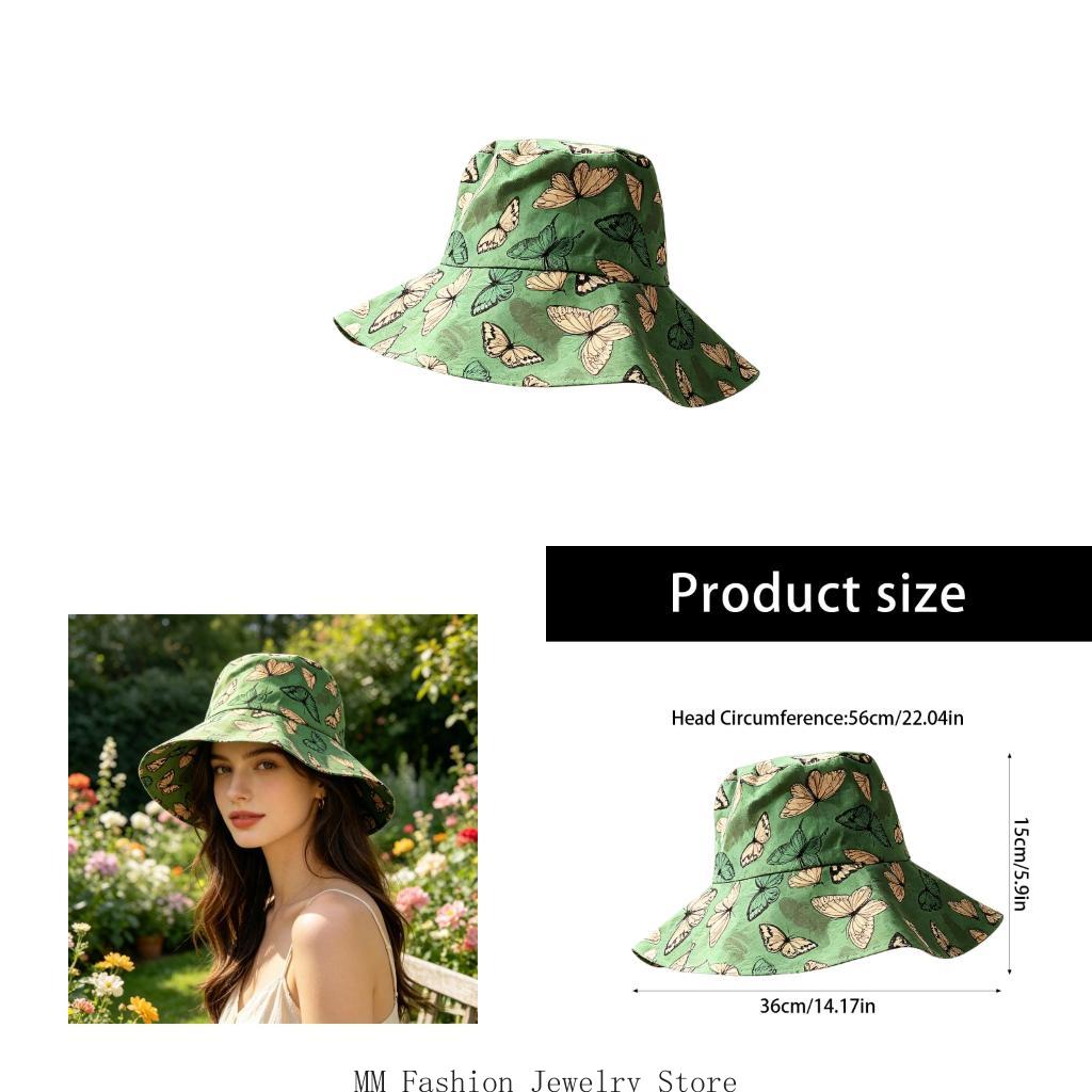 Packable Hat Nylon - Topi Cetak Hijau Topi Nelayan Poliester