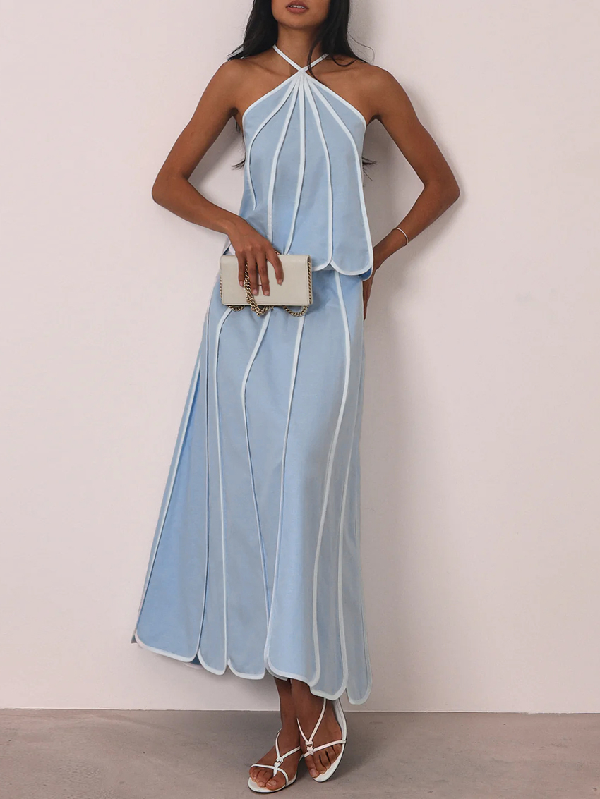 Short Linen Drawstring - Marthaqiqi Piyama Wanita Musim Gugur Set