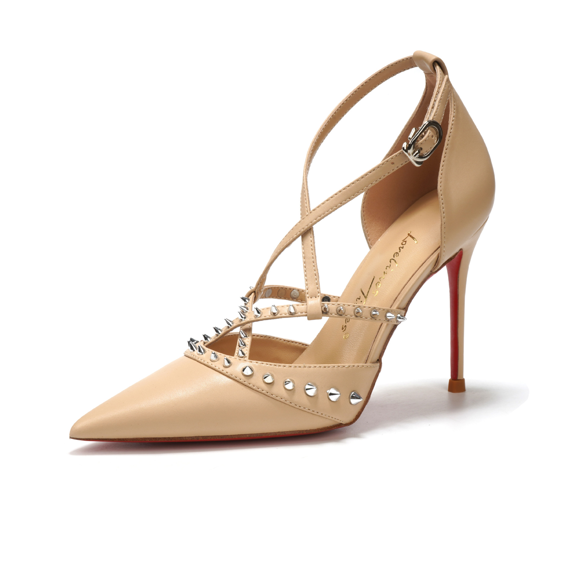 Casual Sandal Leather - Sandal Sepatu Wanita Retro Setelan Hak