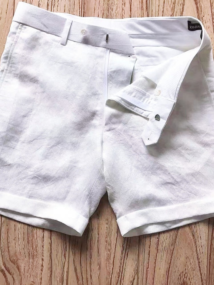 Celana Pendek Linen Slim Fit M - Short Linen Drawstring ulasan dan harga