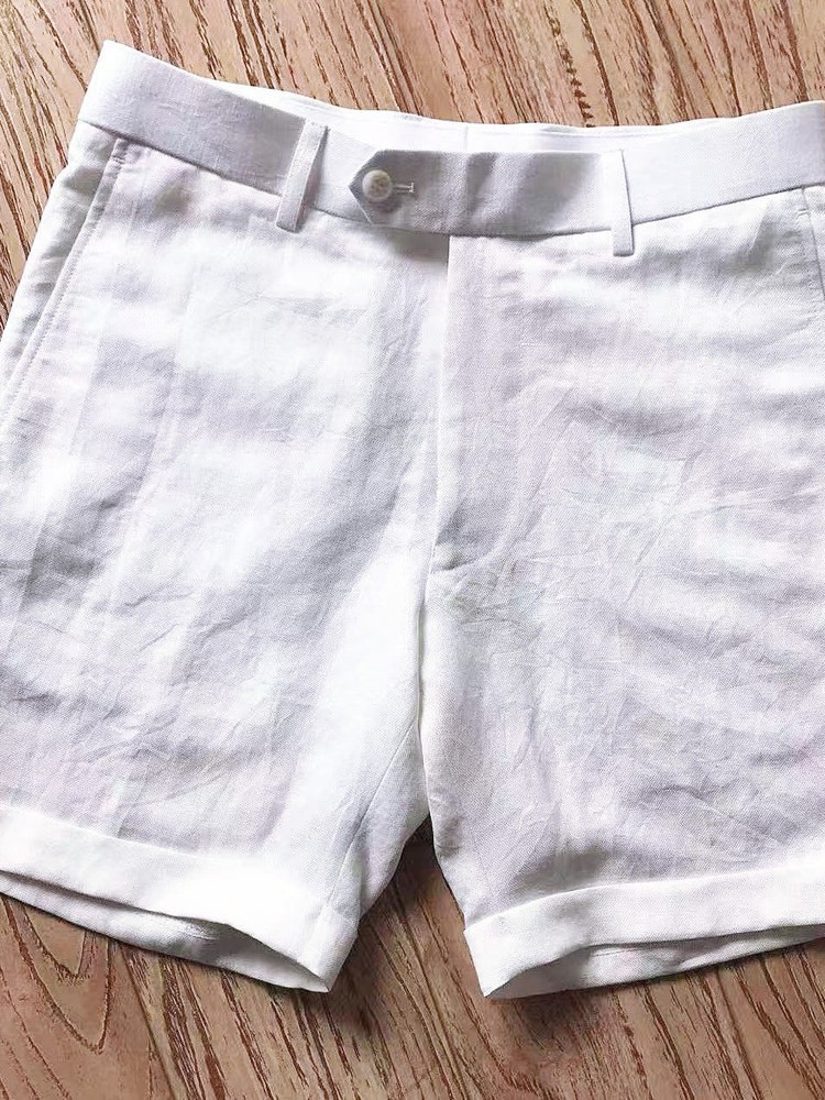 Celana Pendek Linen Slim Fit M - Short Linen Drawstring ulasan dan harga