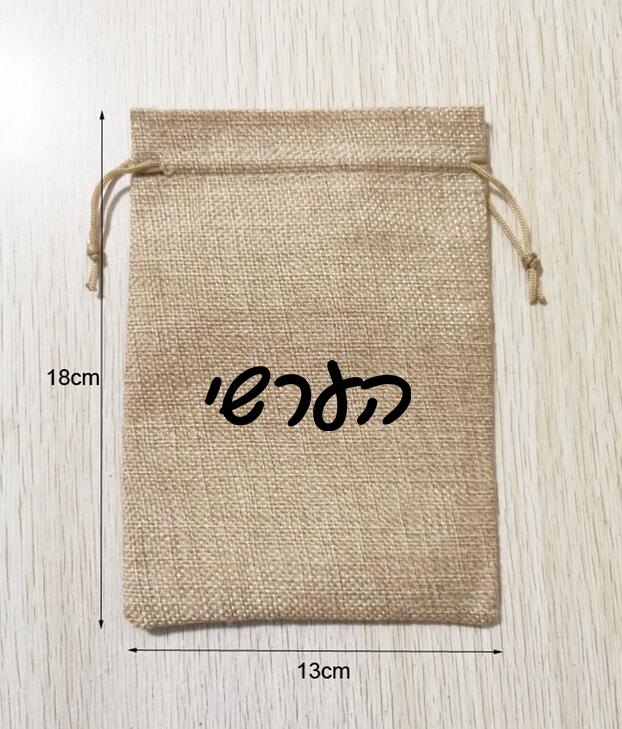 100 buah 13x18cm tali serut ra - Short Linen Drawstring ulasan dan harga