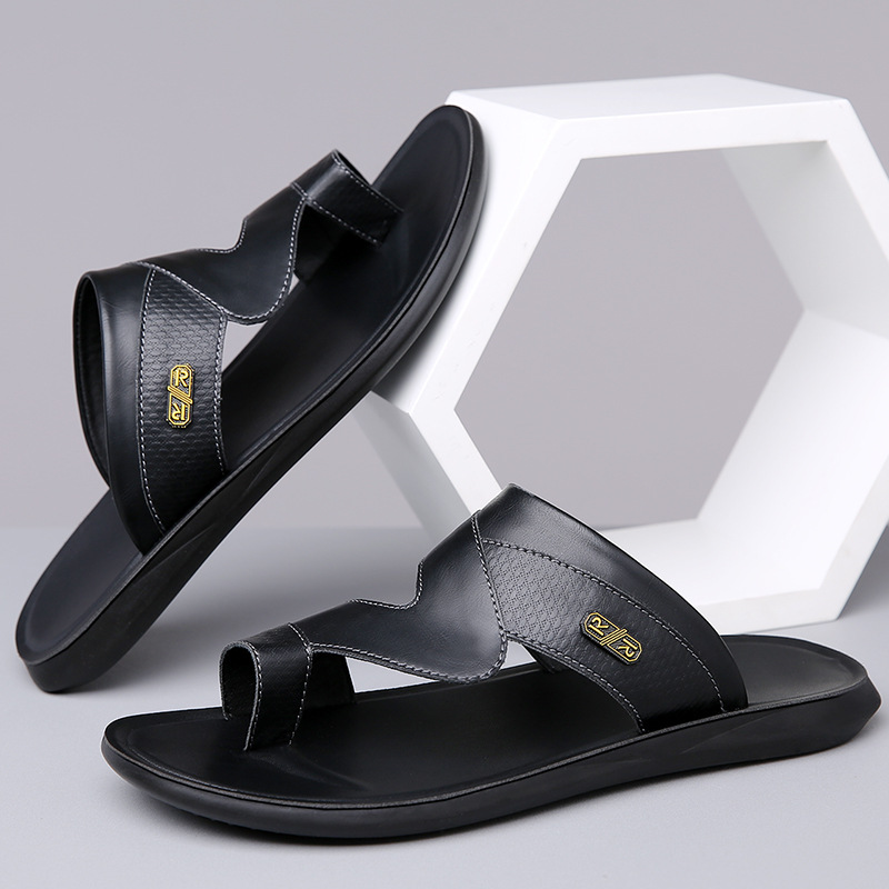 Sandal Kulit Pria Terbaru 2026 - Flip Flop Leather Men ulasan dan harga