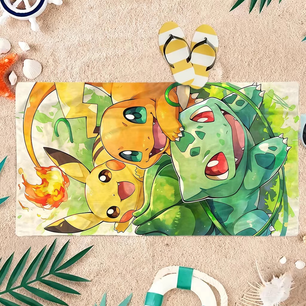 Handuk Pantai Anime P-Pokemon  - Beach Towel Large ulasan dan harga