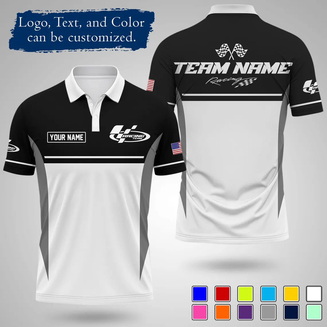 Kaos Polo Balap Kustom Baru 20 - Polo Shirt Pique ulasan dan harga