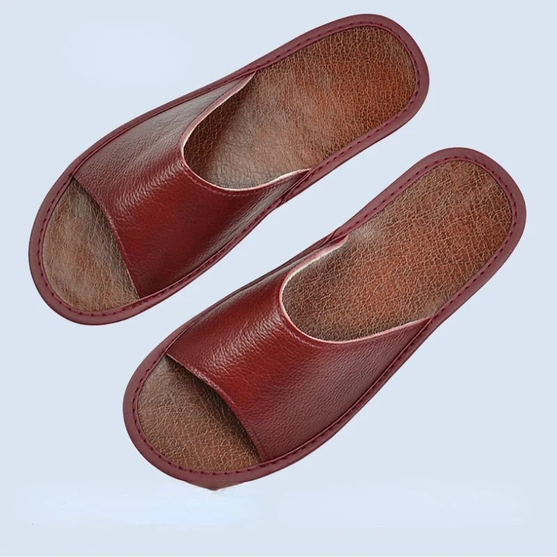 XIHAHA Sandal Kulit Asli Kulit - Flip Flop Leather Men ulasan dan harga
