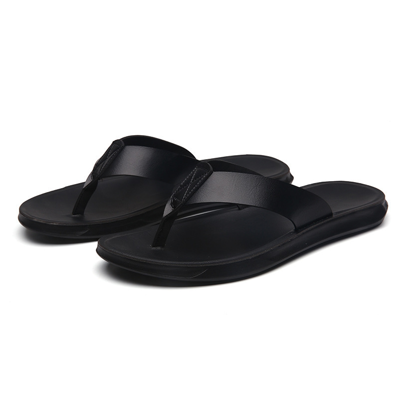 38-47 Sandal Jepit Kulit Itali - Flip Flop Leather Men ulasan dan harga