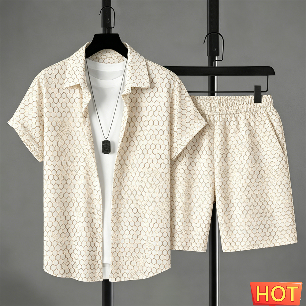 Setelan Kemeja Pria Musim Pana - Shirt Camp Collar ulasan dan harga