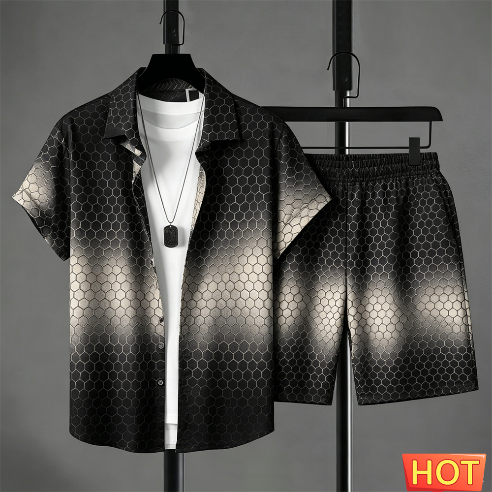 Setelan Kemeja Pria Musim Pana - Shirt Camp Collar ulasan dan harga
