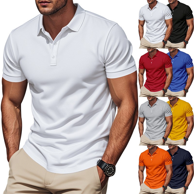 Kemeja Slim Fit Kasual Lengan  - Polo Shirt Pique ulasan dan harga