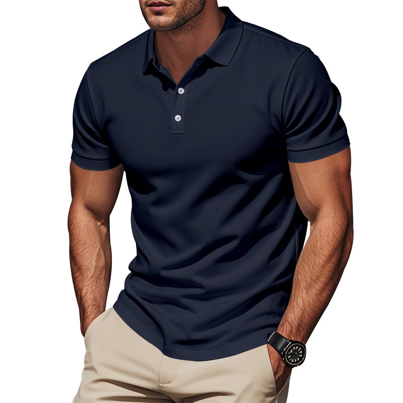 Kemeja Slim Fit Kasual Lengan  - Polo Shirt Pique ulasan dan harga