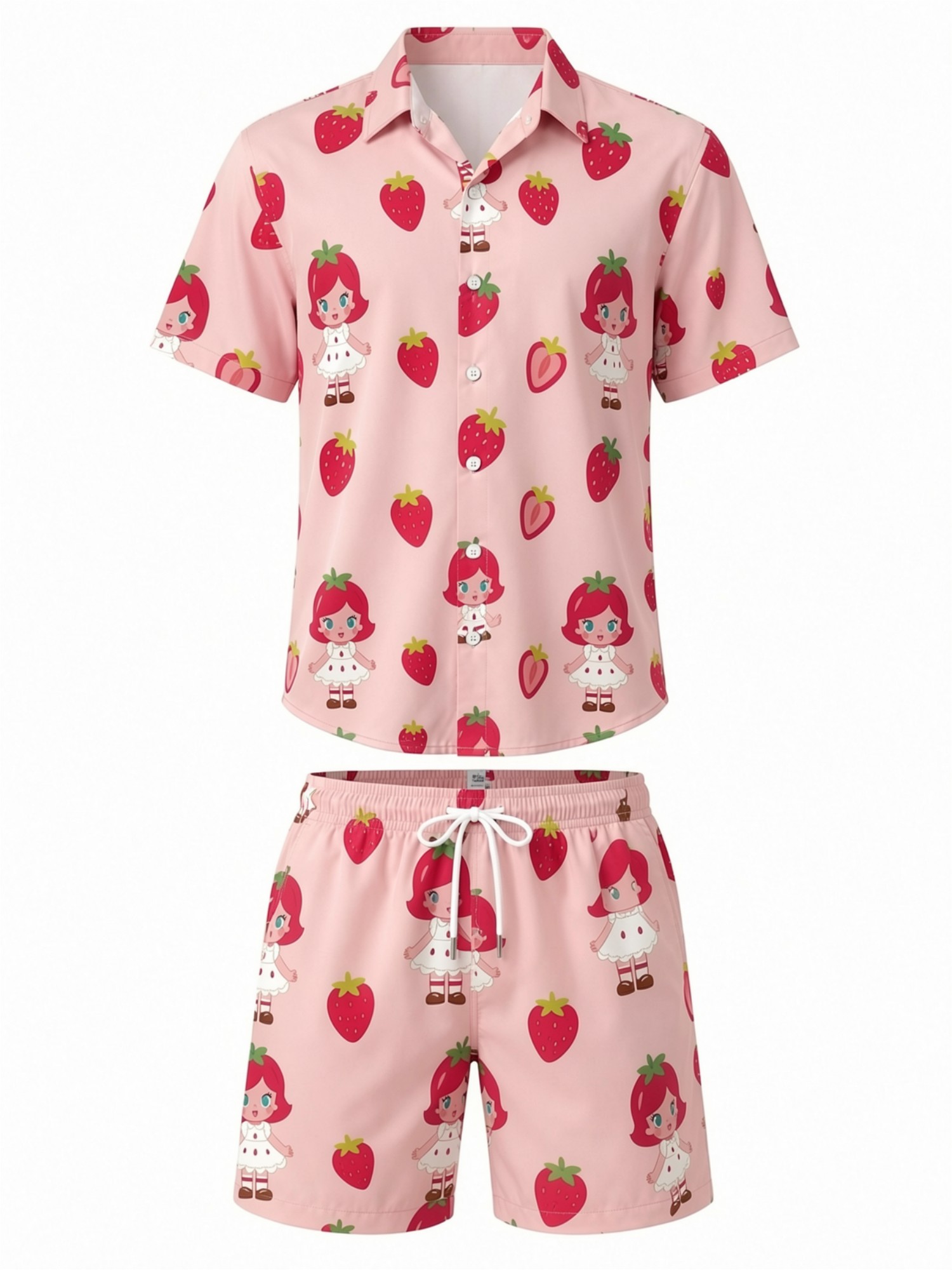 Setelan Kemeja Lengan Pendek M - Resort Shirt Floral ulasan dan harga