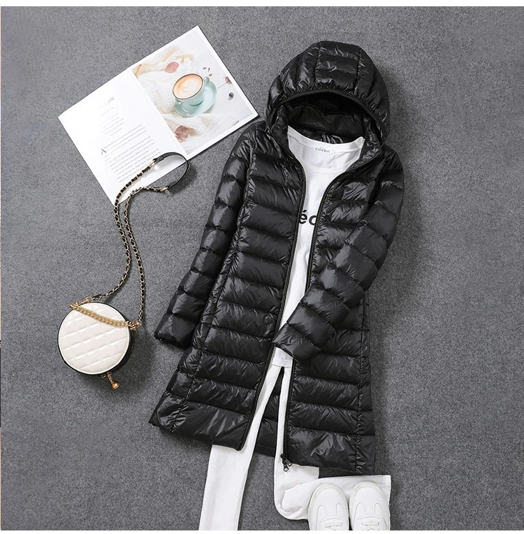 Jaket wanita Puffer panjang Ul - Packable Hat Nylon ulasan dan harga