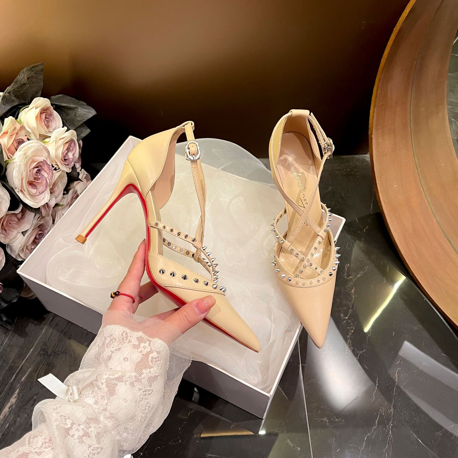 Sandal Sepatu Wanita Retro Set - Casual Sandal Leather ulasan dan harga