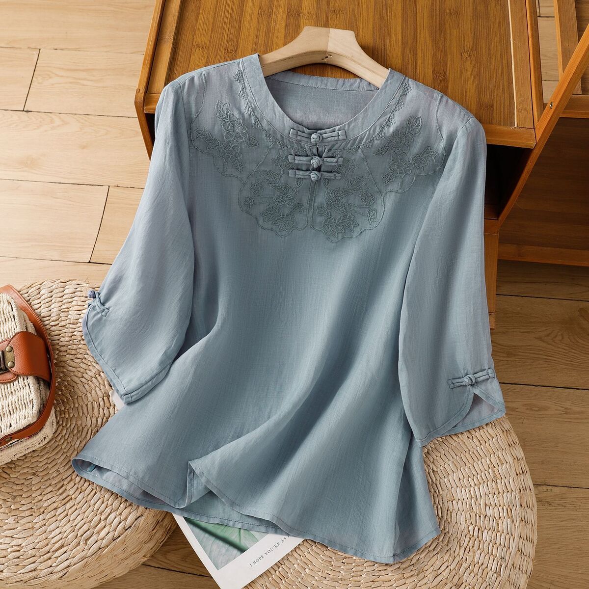 Kemeja Tanpa Lengan Linen Katu - Shirt Camp Collar ulasan dan harga