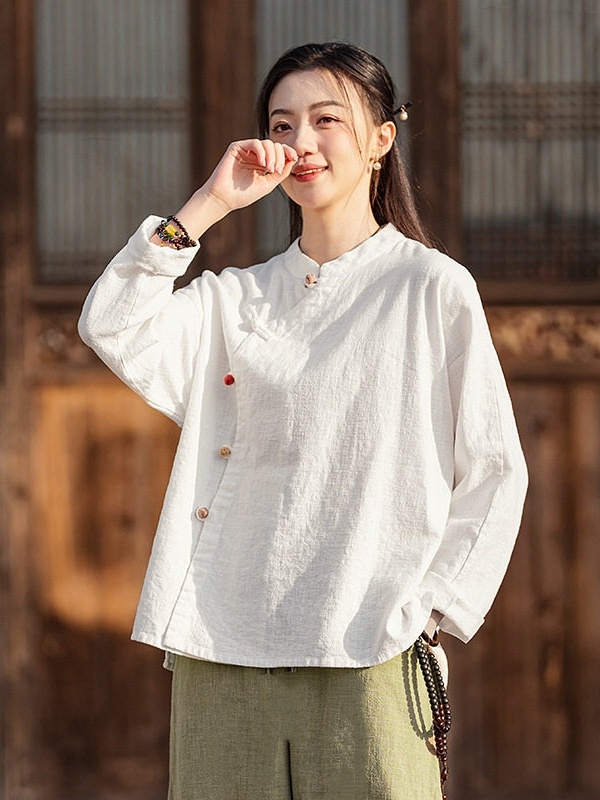 Set Linen Katun Meditasi Zen G - Linen Shirt Breathable ulasan dan harga
