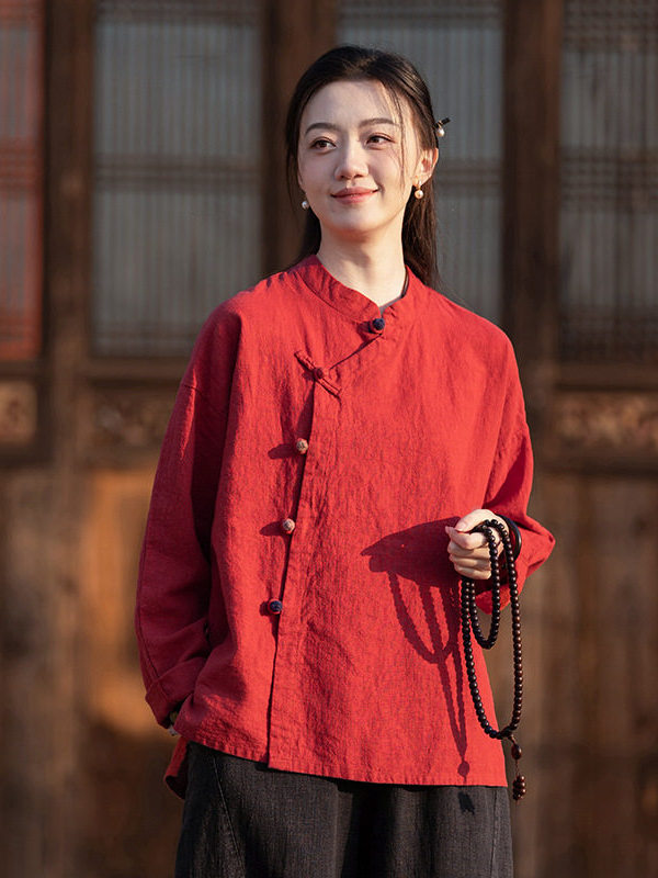 Set Linen Katun Meditasi Zen G - Linen Shirt Breathable ulasan dan harga