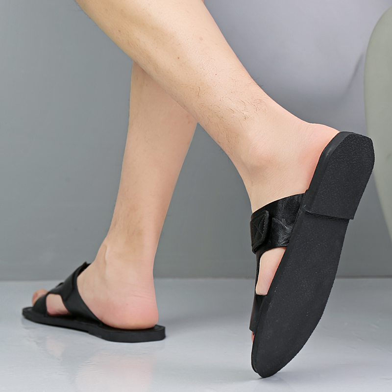 Sandal Kulit Premium Ukuran Be - Flip Flop Leather Men ulasan dan harga
