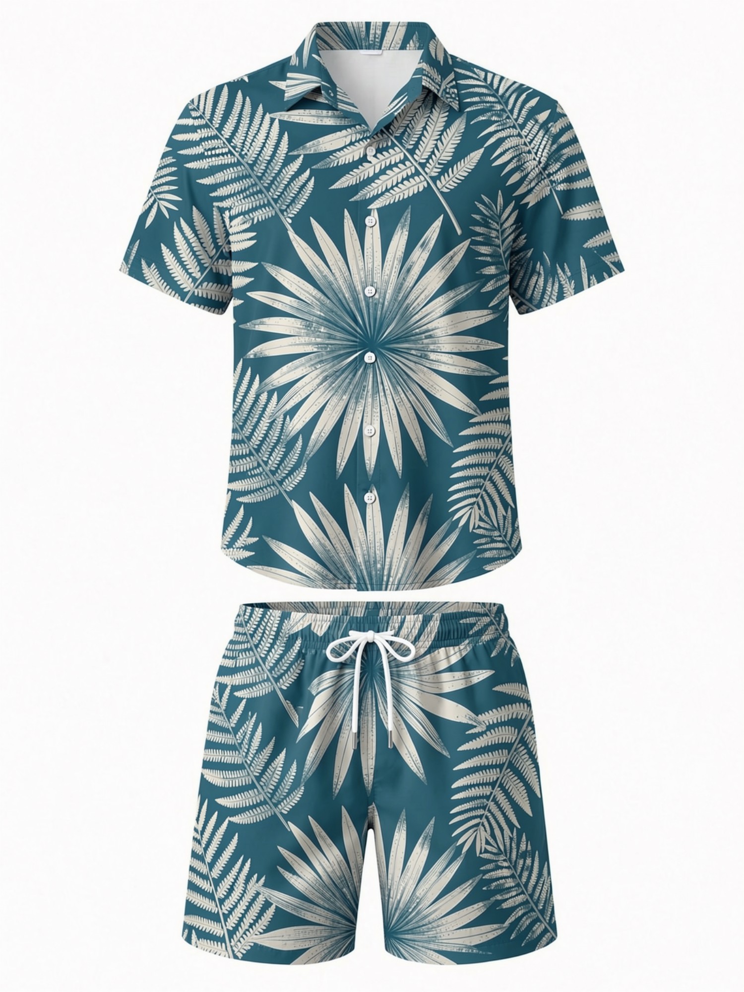 Setelan Kemeja Lengan Pendek M - Resort Shirt Floral ulasan dan harga