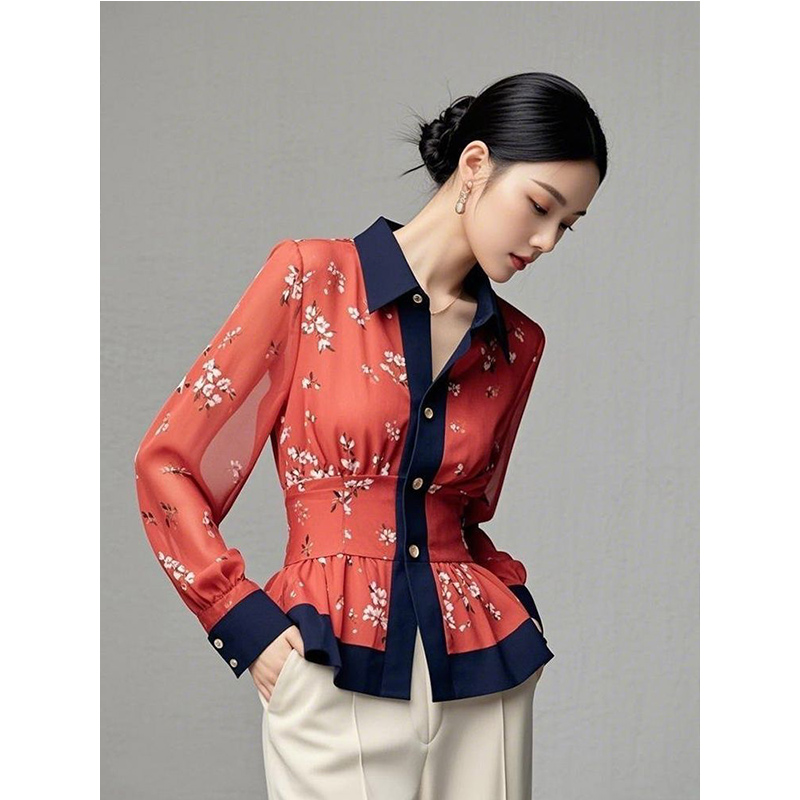 Blus Wanita Temperamen Baru Mu - Shirt Camp Collar ulasan dan harga