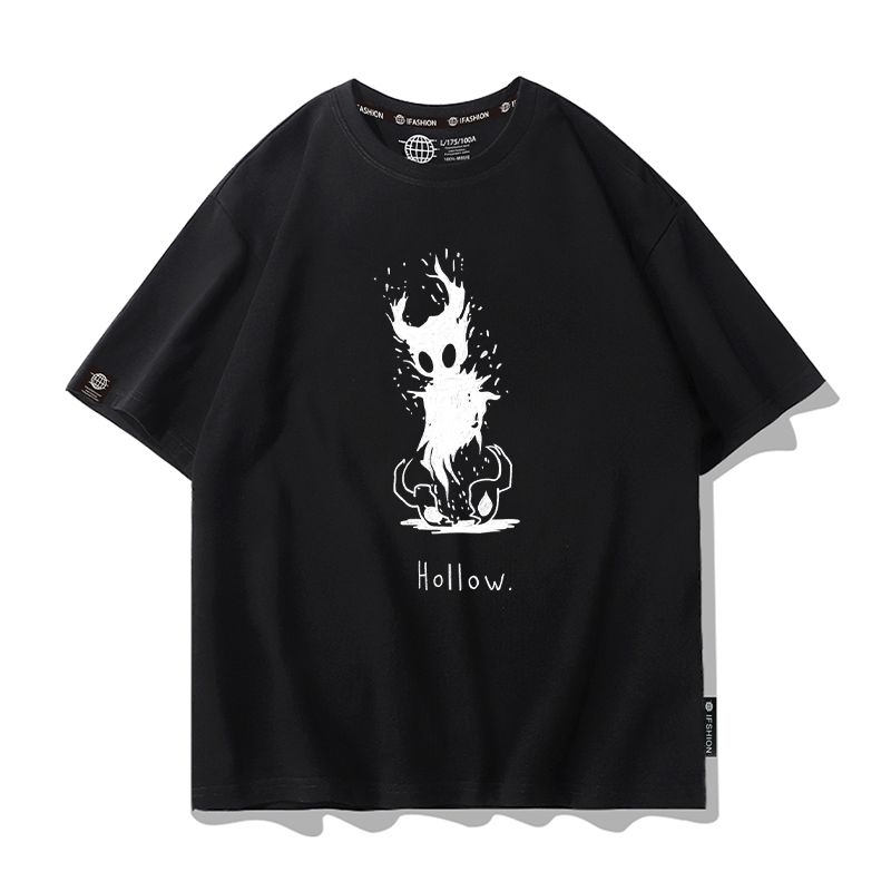 Hollow Knight Kaus Leher Kru L - Tee Graphic Print ulasan dan harga