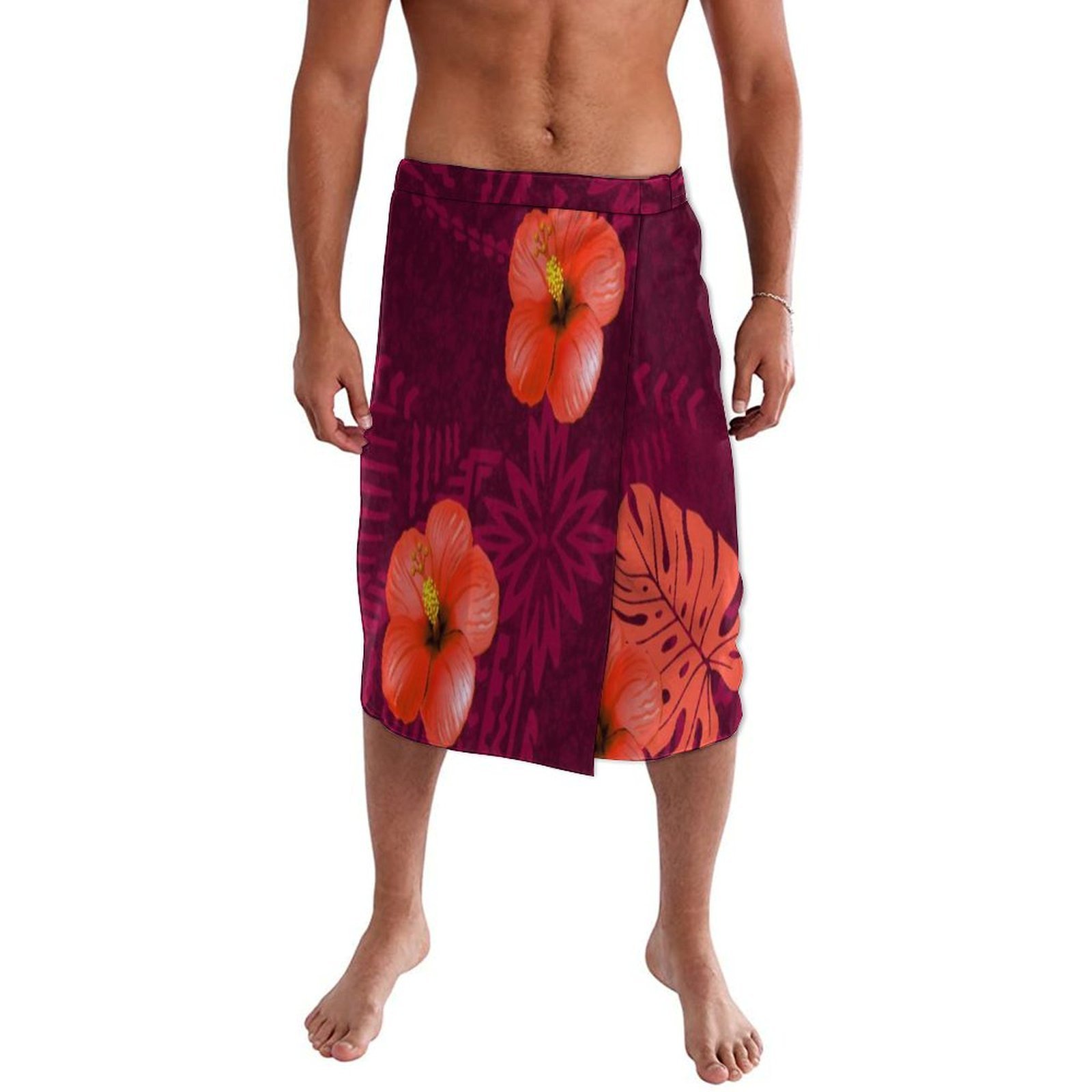 Gaun Pantai Polinesia Bermotif - Sarong Men Wrap ulasan dan harga